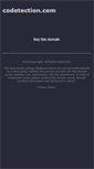Mobile Screenshot of codetection.com